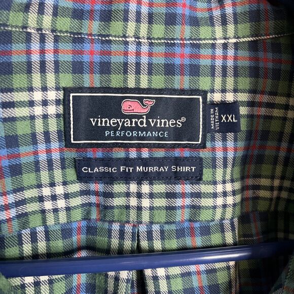 Vineyard Vines Performance Men's 2XL Multicolor Classic Fit Murray Flannel Shirt - Picture 5 of 9